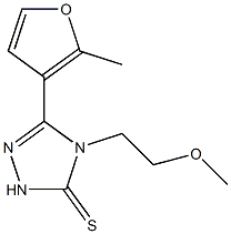 4-(2-methoxyethyl)-3-(2-methylfuran-3-yl)-1H-1,2,4-triazole-5-thione Structure