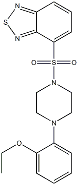 4-[4-(2-ethoxyphenyl)piperazin-1-yl]sulfonyl-2,1,3-benzothiadiazole Structure