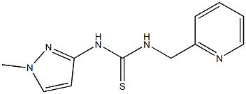 1-(1-methylpyrazol-3-yl)-3-(pyridin-2-ylmethyl)thiourea Structure