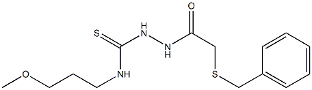  1-[(2-benzylsulfanylacetyl)amino]-3-(3-methoxypropyl)thiourea