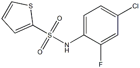 N-(4-chloro-2-fluorophenyl)thiophene-2-sulfonamide Structure