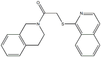 1-(3,4-dihydro-1H-isoquinolin-2-yl)-2-isoquinolin-1-ylsulfanylethanone Structure