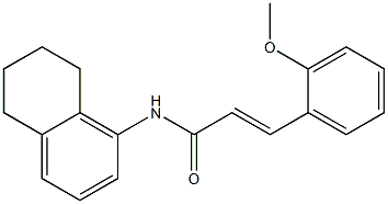 (E)-3-(2-methoxyphenyl)-N-(5,6,7,8-tetrahydronaphthalen-1-yl)prop-2-enamide Structure