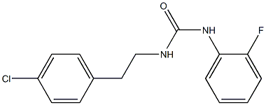 1-[2-(4-chlorophenyl)ethyl]-3-(2-fluorophenyl)urea 结构式