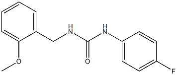 1-(4-fluorophenyl)-3-[(2-methoxyphenyl)methyl]urea 结构式