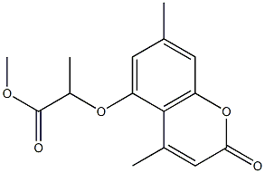 methyl 2-(4,7-dimethyl-2-oxochromen-5-yl)oxypropanoate Structure