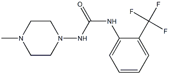 1-(4-methylpiperazin-1-yl)-3-[2-(trifluoromethyl)phenyl]urea Structure