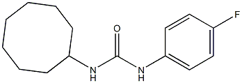 1-cyclooctyl-3-(4-fluorophenyl)urea 结构式