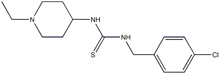 1-[(4-chlorophenyl)methyl]-3-(1-ethylpiperidin-4-yl)thiourea Structure