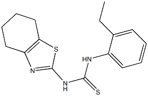 1-(2-ethylphenyl)-3-(4,5,6,7-tetrahydro-1,3-benzothiazol-2-yl)thiourea Structure