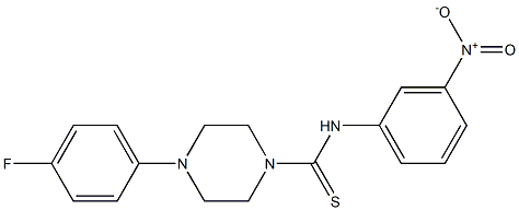 4-(4-fluorophenyl)-N-(3-nitrophenyl)piperazine-1-carbothioamide