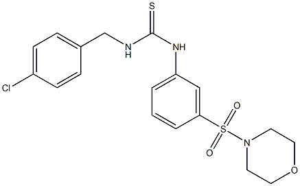 1-[(4-chlorophenyl)methyl]-3-(3-morpholin-4-ylsulfonylphenyl)thiourea|