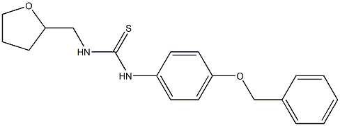 1-(oxolan-2-ylmethyl)-3-(4-phenylmethoxyphenyl)thiourea