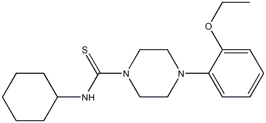 N-cyclohexyl-4-(2-ethoxyphenyl)piperazine-1-carbothioamide Structure