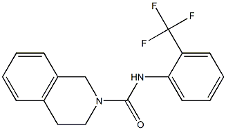 N-[2-(trifluoromethyl)phenyl]-3,4-dihydro-1H-isoquinoline-2-carboxamide Structure