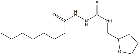 1-(octanoylamino)-3-(oxolan-2-ylmethyl)thiourea 化学構造式