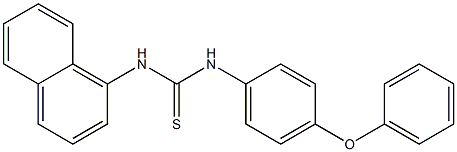 1-naphthalen-1-yl-3-(4-phenoxyphenyl)thiourea Struktur