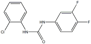 1-(2-chlorophenyl)-3-(3,4-difluorophenyl)urea Struktur