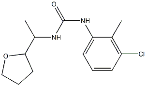 1-(3-chloro-2-methylphenyl)-3-[1-(oxolan-2-yl)ethyl]urea Structure