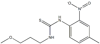 1-(3-methoxypropyl)-3-(4-methyl-2-nitrophenyl)thiourea Structure