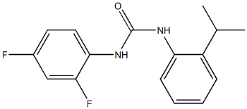 1-(2,4-difluorophenyl)-3-(2-propan-2-ylphenyl)urea Structure