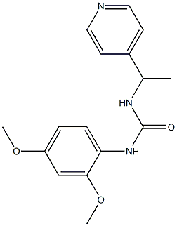 1-(2,4-dimethoxyphenyl)-3-(1-pyridin-4-ylethyl)urea Structure