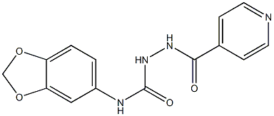 1-(1,3-benzodioxol-5-yl)-3-(pyridine-4-carbonylamino)urea Structure