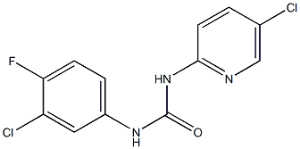 1-(3-chloro-4-fluorophenyl)-3-(5-chloropyridin-2-yl)urea Structure