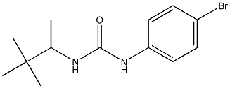 1-(4-bromophenyl)-3-(3,3-dimethylbutan-2-yl)urea 化学構造式