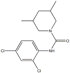 N-(2,4-dichlorophenyl)-3,5-dimethylpiperidine-1-carboxamide Struktur