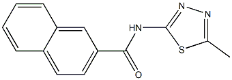 N-(5-methyl-1,3,4-thiadiazol-2-yl)naphthalene-2-carboxamide Structure