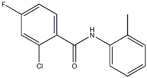 2-chloro-4-fluoro-N-(2-methylphenyl)benzamide Structure
