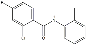 2-chloro-4-fluoro-N-(2-methylphenyl)benzamide Struktur