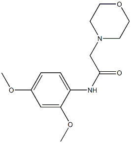 N-(2,4-dimethoxyphenyl)-2-morpholin-4-ylacetamide Structure