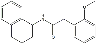 2-(2-methoxyphenyl)-N-(1,2,3,4-tetrahydronaphthalen-1-yl)acetamide Structure