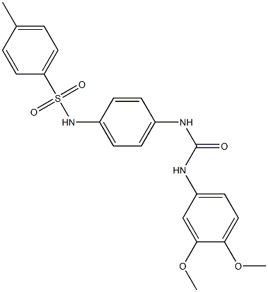 1-(3,4-dimethoxyphenyl)-3-[4-[(4-methylphenyl)sulfonylamino]phenyl]urea Structure