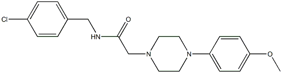 N-[(4-chlorophenyl)methyl]-2-[4-(4-methoxyphenyl)piperazin-1-yl]acetamide Structure