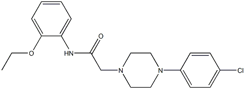 2-[4-(4-chlorophenyl)piperazin-1-yl]-N-(2-ethoxyphenyl)acetamide Structure