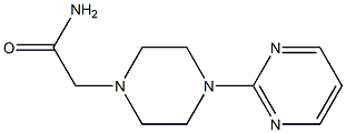 2-(4-pyrimidin-2-ylpiperazin-1-yl)acetamide 化学構造式