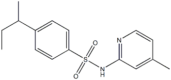 4-butan-2-yl-N-(4-methylpyridin-2-yl)benzenesulfonamide Structure