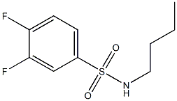 N-butyl-3,4-difluorobenzenesulfonamide 结构式