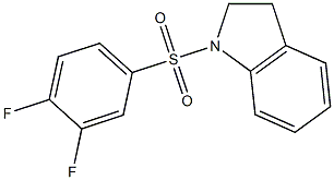 1-(3,4-difluorophenyl)sulfonyl-2,3-dihydroindole Structure