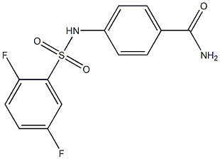  4-[(2,5-difluorophenyl)sulfonylamino]benzamide