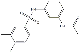 N-[3-[(3,4-dimethylphenyl)sulfonylamino]phenyl]acetamide Struktur