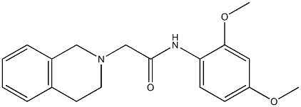 2-(3,4-dihydro-1H-isoquinolin-2-yl)-N-(2,4-dimethoxyphenyl)acetamide Structure