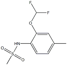 N-[2-(difluoromethoxy)-4-methylphenyl]methanesulfonamide Structure