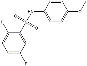 2,5-difluoro-N-(4-methoxyphenyl)benzenesulfonamide Struktur