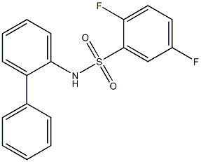 2,5-difluoro-N-(2-phenylphenyl)benzenesulfonamide Structure