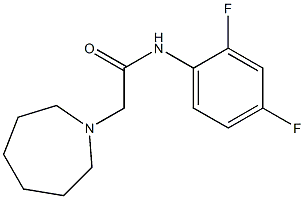 2-(azepan-1-yl)-N-(2,4-difluorophenyl)acetamide Struktur