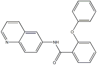 2-phenoxy-N-quinolin-6-ylbenzamide Structure